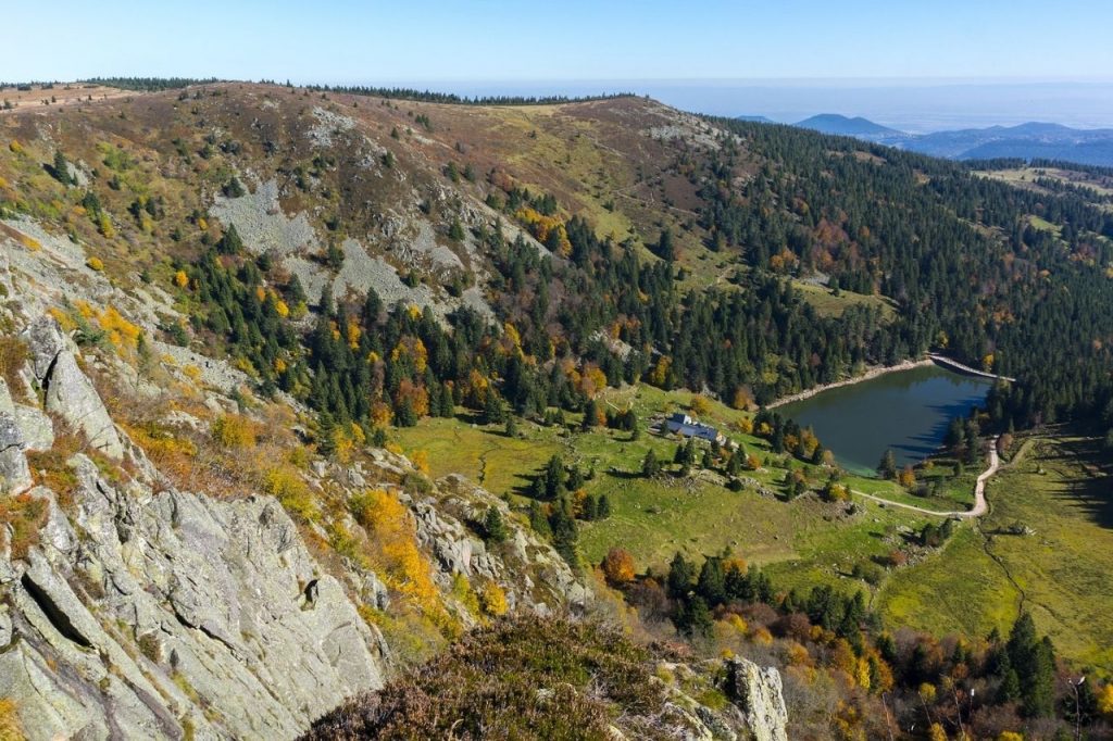 Camping Clos De La Chaume: Panoramisch Uitzicht van het Natuurpark Ballons des Vosges